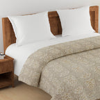Modern Pure cotton Geometric Brown Double AC Quilt