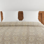 Modern Pure cotton Geometric Brown Double AC Quilt