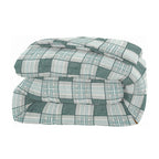 Modern Cotton Geometric Blue Double AC Quilt