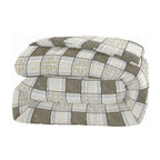 Modern Cotton Geometric Yellow Double AC Quilt