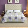 Modern Cotton Geometric Purple Double AC Quilt
