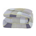 Modern Cotton Geometric Purple Double AC Quilt