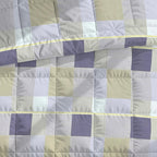 Modern Cotton Geometric Purple Double AC Quilt