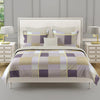 Modern Cotton Geometric Purple Single Winter Quilt