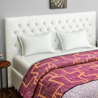 Artistic Cotton Abstract Red Single AC Quilt