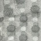 Elegant 100% cotton Motif Grey Double AC Quilt