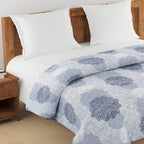 Elegant 100% cotton Motif Grey Double AC Quilt