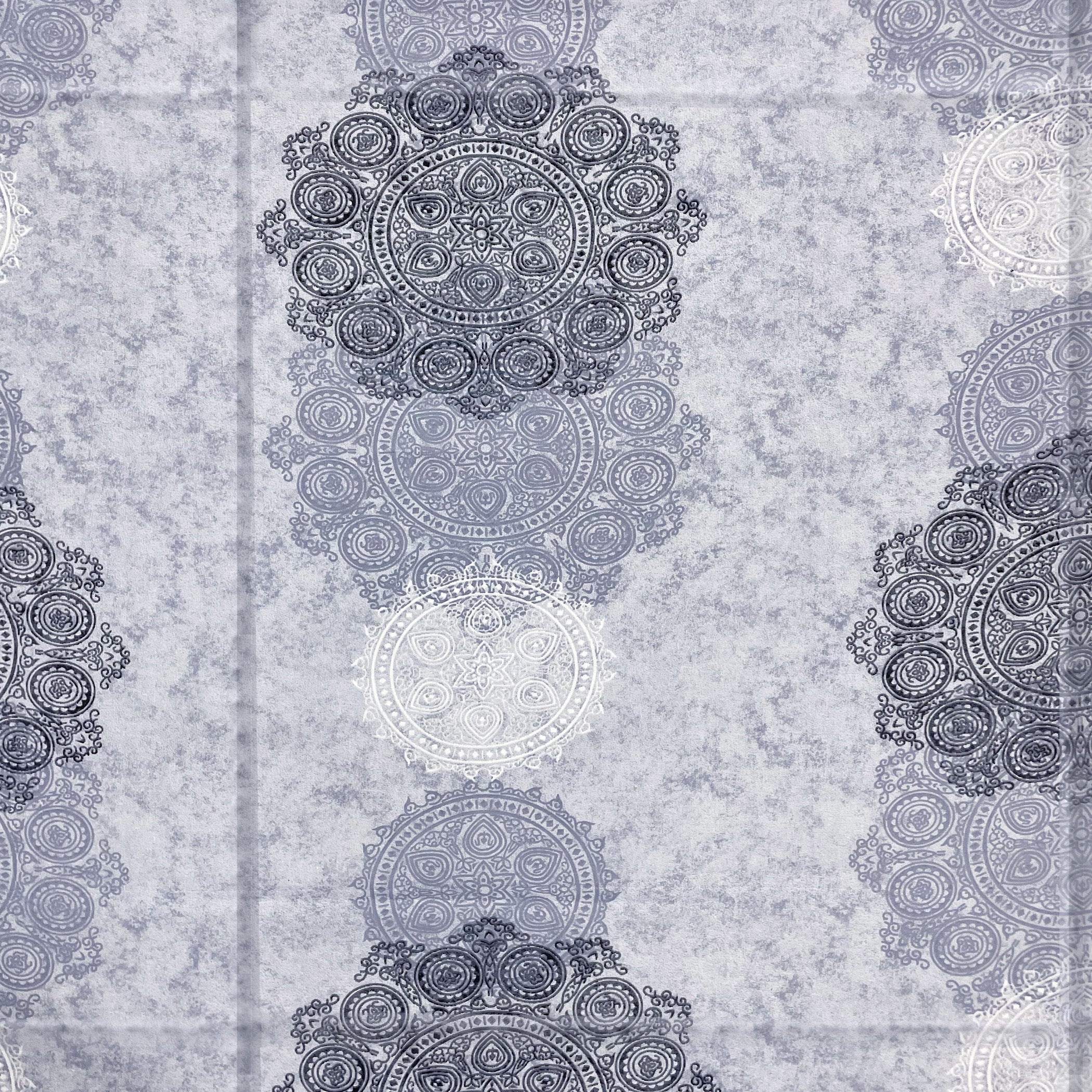 Elegant 100% cotton Motif Grey Double AC Quilt