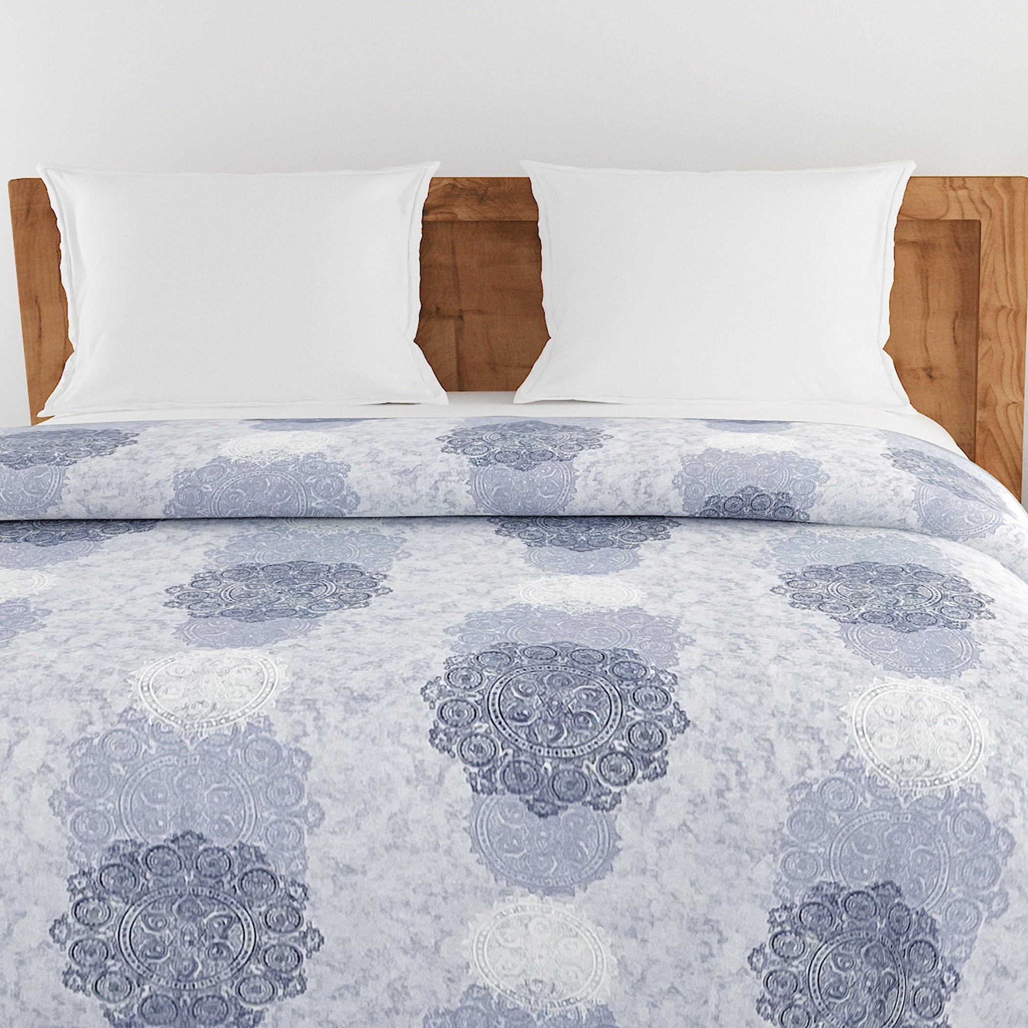 Elegant 100% cotton Motif Grey Double AC Quilt