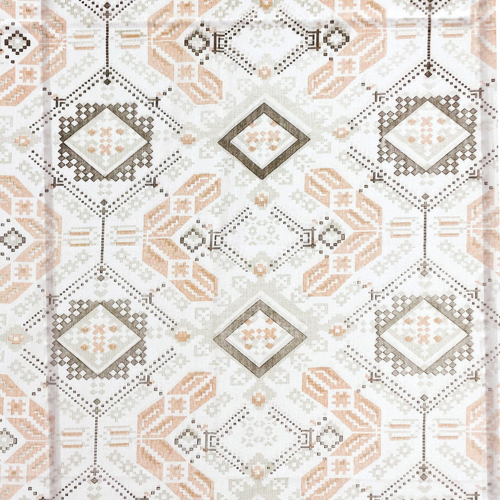 Artistic 100% cotton Abstract Off white Double AC Quilt