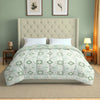 Artistic 100% cotton Abstract Green Double AC Quilt