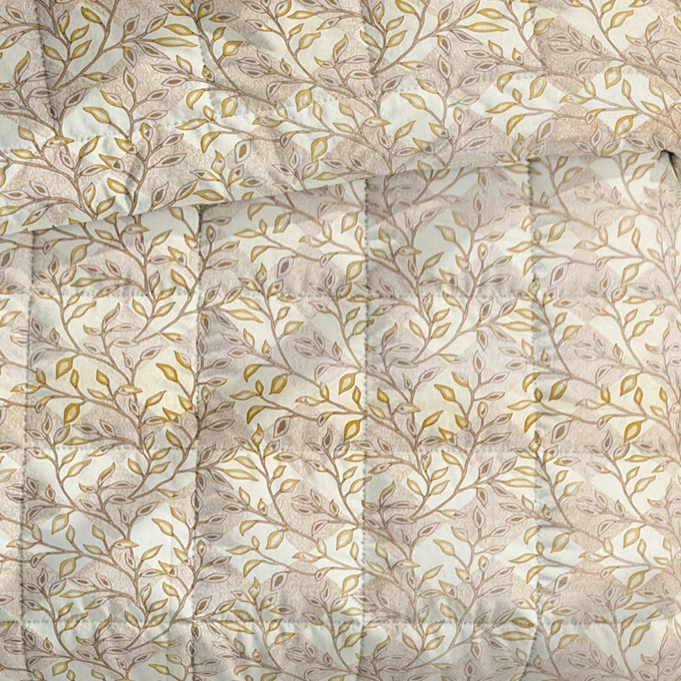 Cozy Cotton Nature Brown Double AC Quilt
