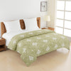Elegant 100% cotton Motif Green Double AC Quilt