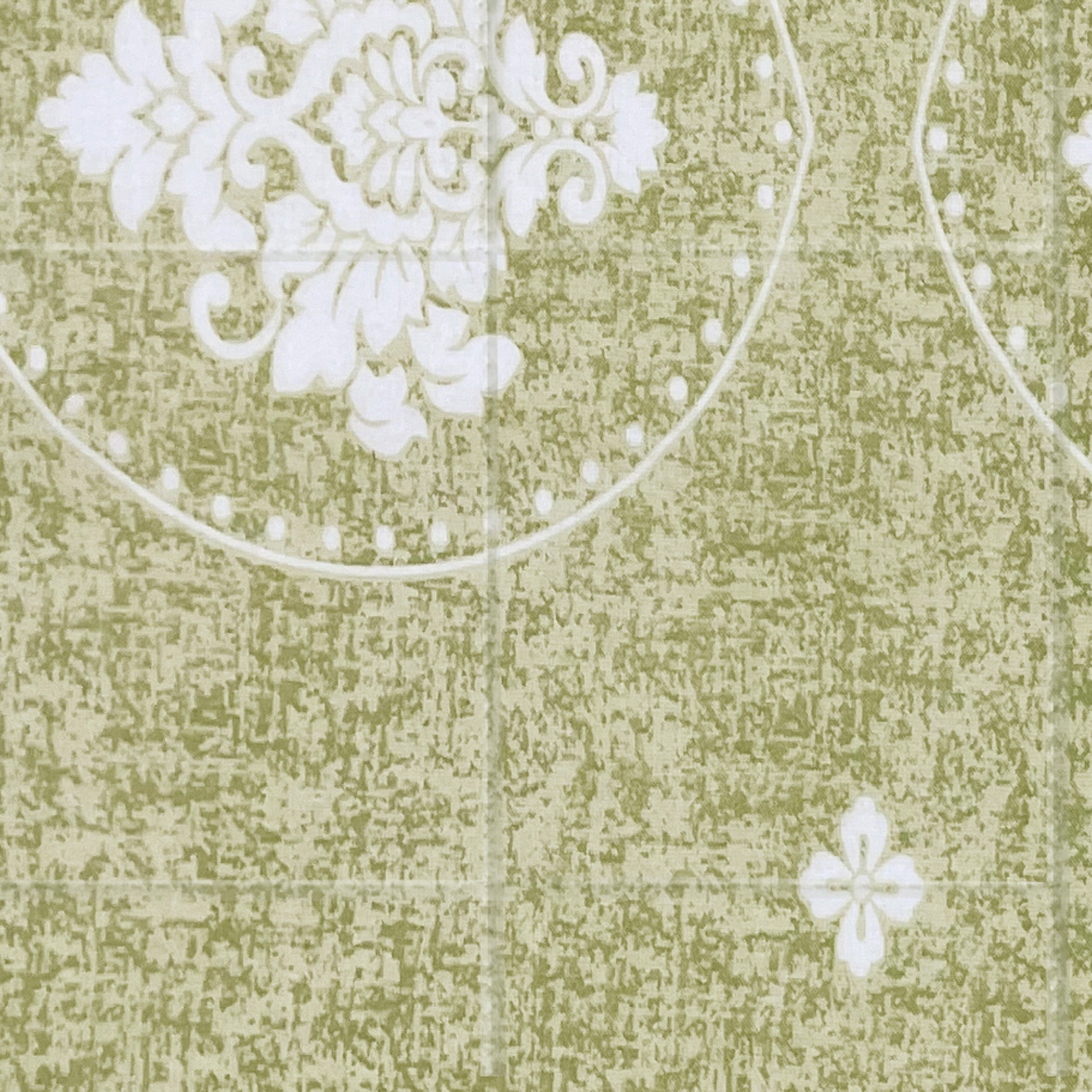 Elegant 100% cotton Motif Green Double AC Quilt