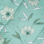 Soft Cotton Floral Green Single AC Quilt