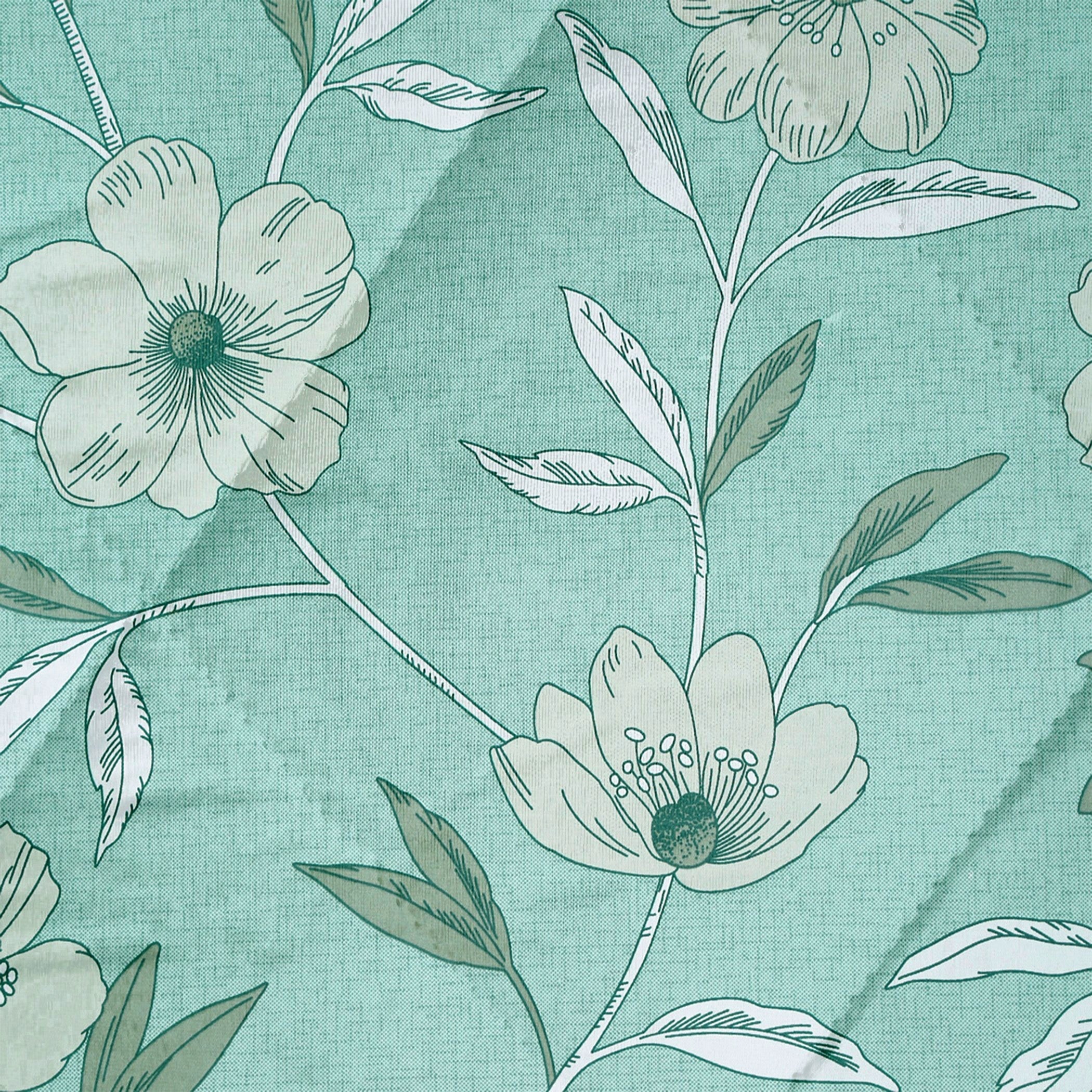 Soft Cotton Floral Green Single AC Quilt