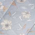 Soft Blended cotton Floral Grey Double AC Quilt