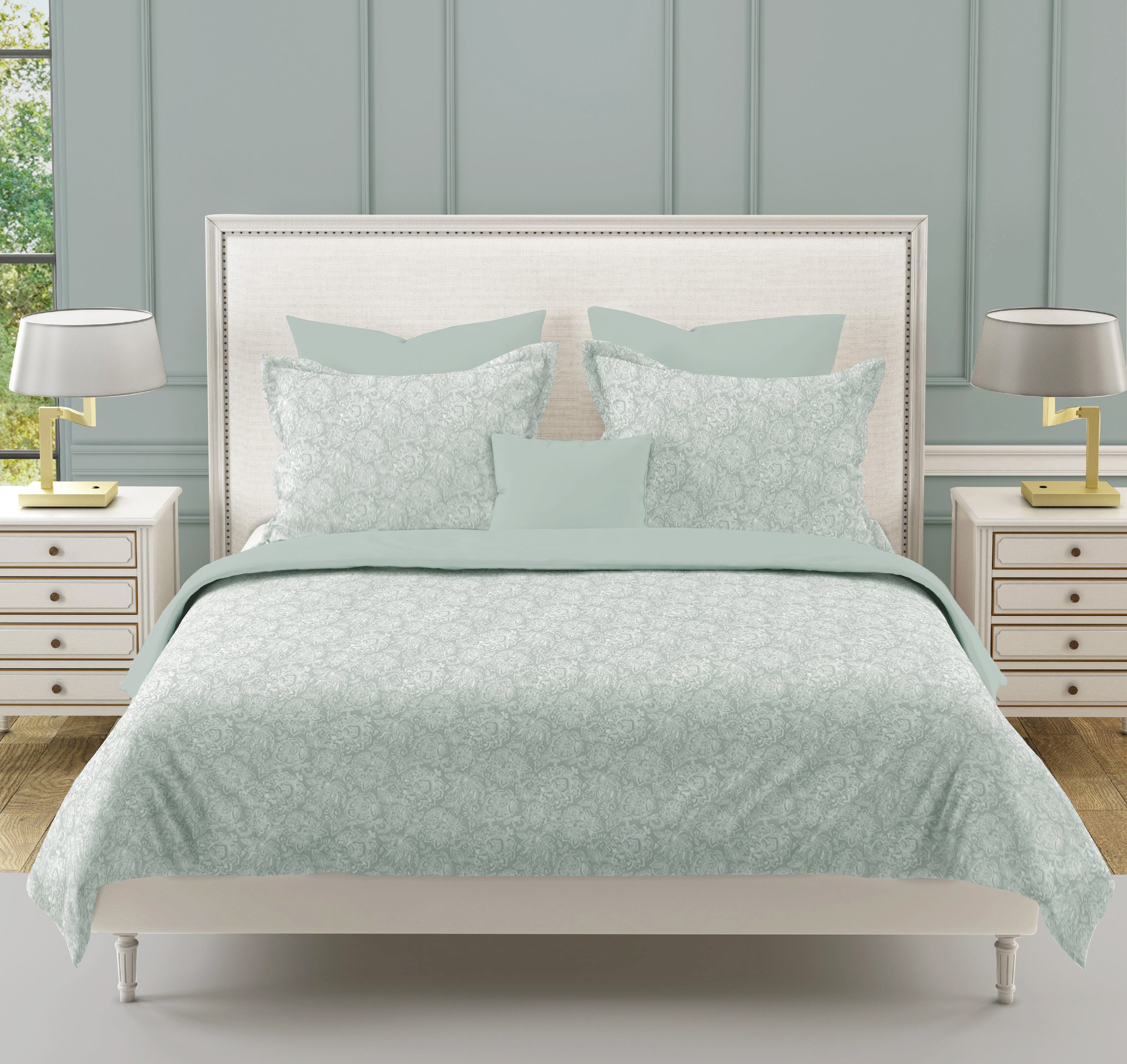 Soft Cotton Floral Green Single AC Quilt