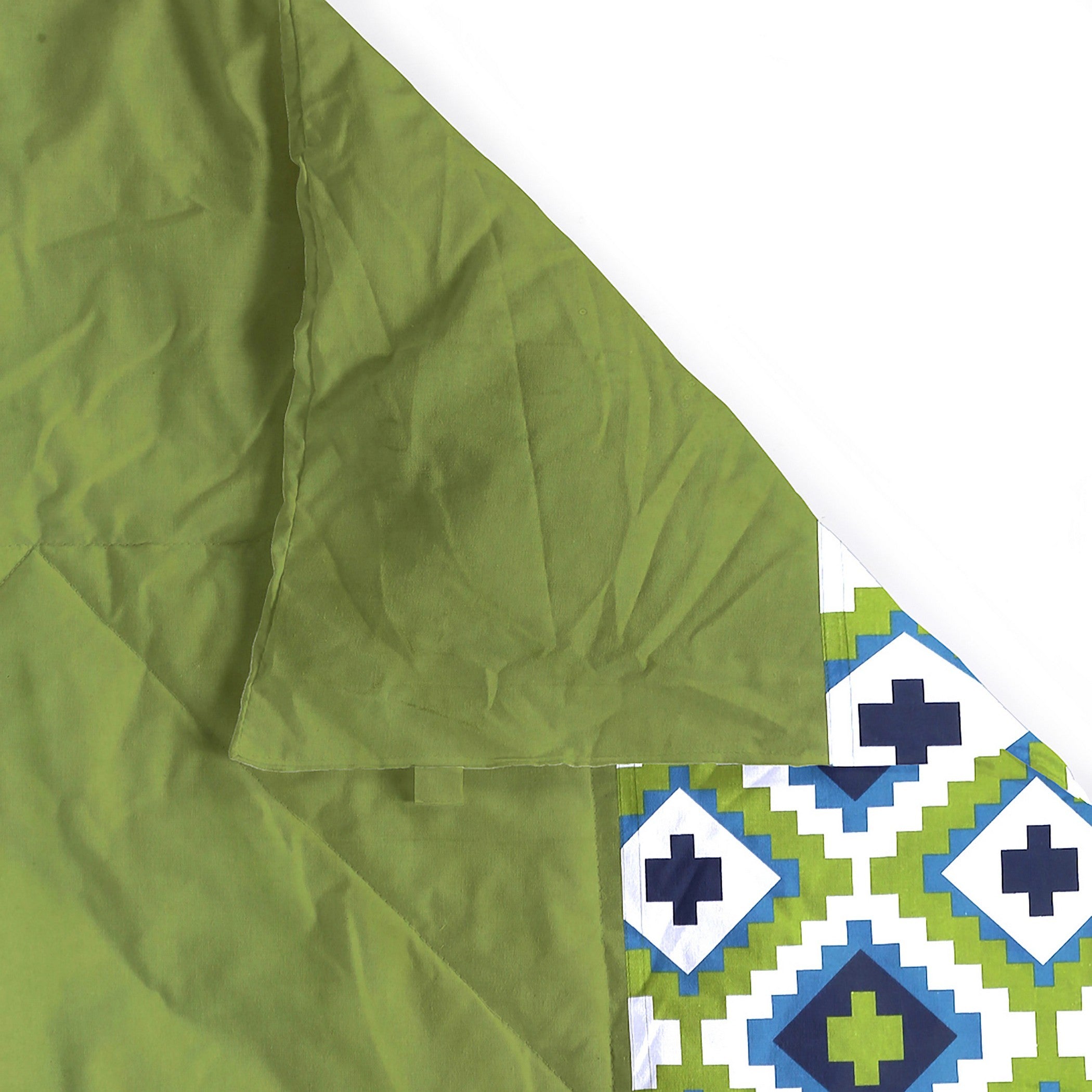 Modern Pure cotton Geometric Green Double Winter Quilt