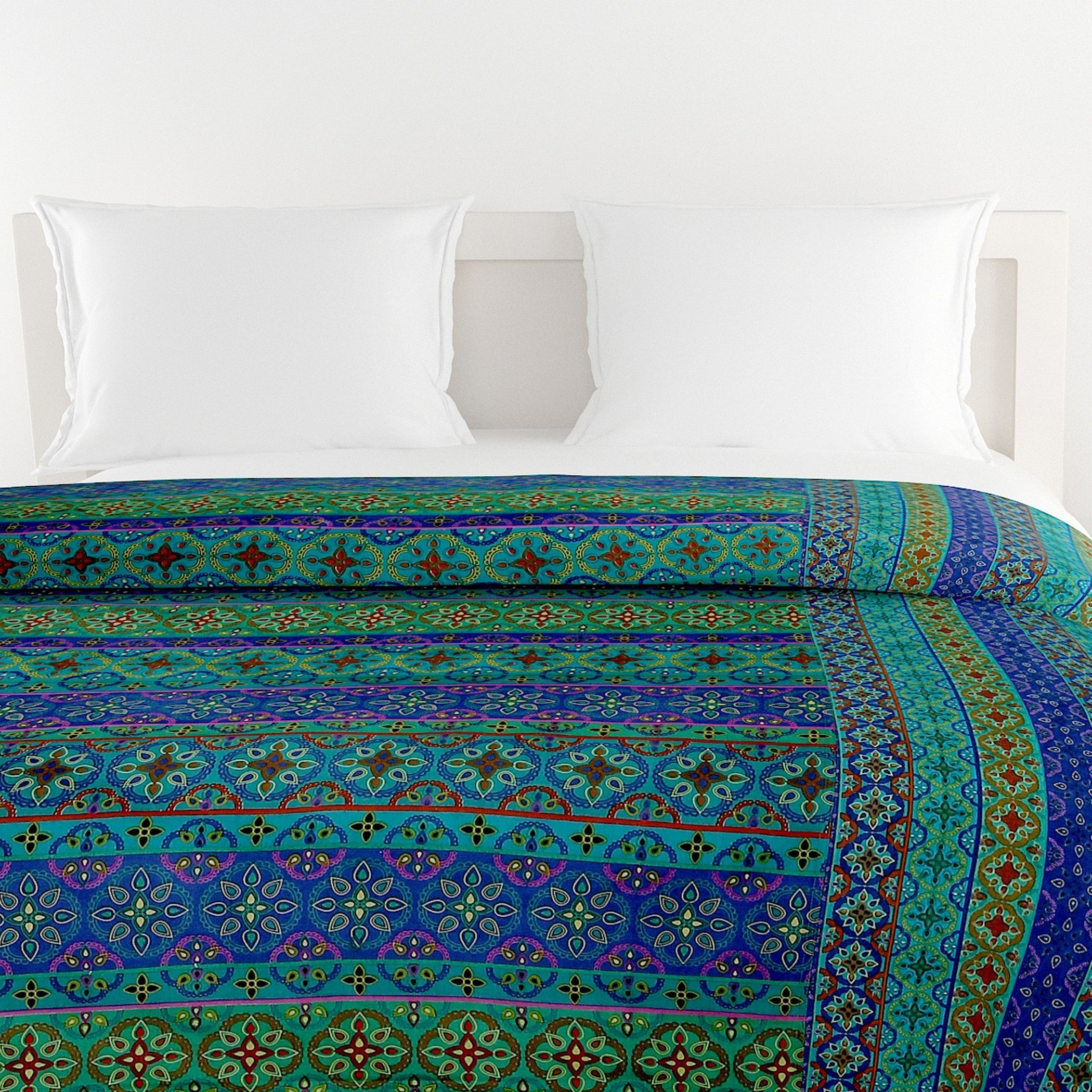 Modern Pure cotton Geometric Blue Double Winter Quilt
