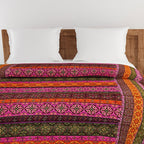 Elegant Cotton Ethnic motif Pink Single Winter Quilt