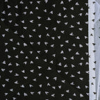 Elegant Cotton Motif Black Single Winter Quilt