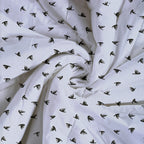 Elegant Cotton Motif Black Single Winter Quilt
