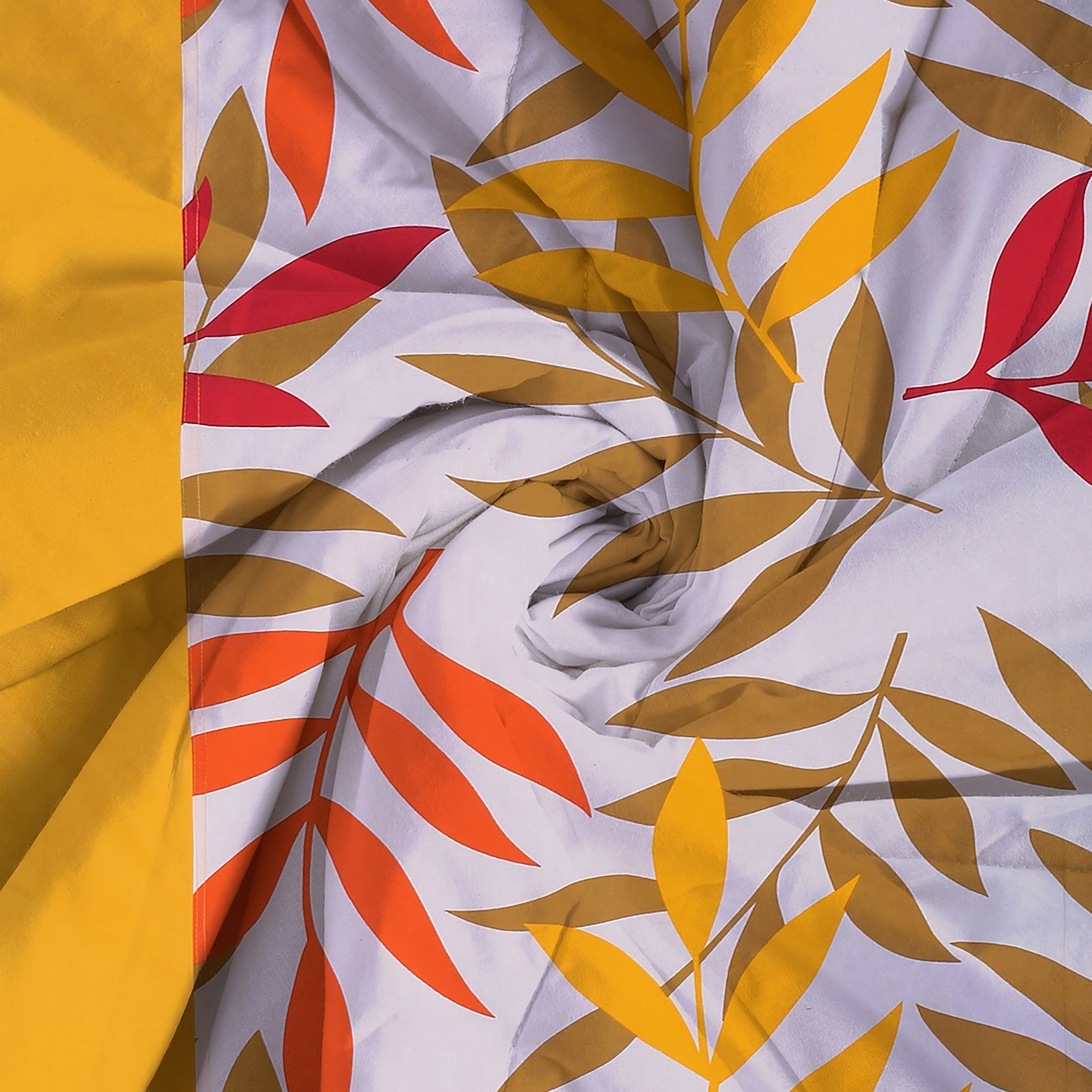 Cozy Cotton Nature Yellow Single Winter Quilt