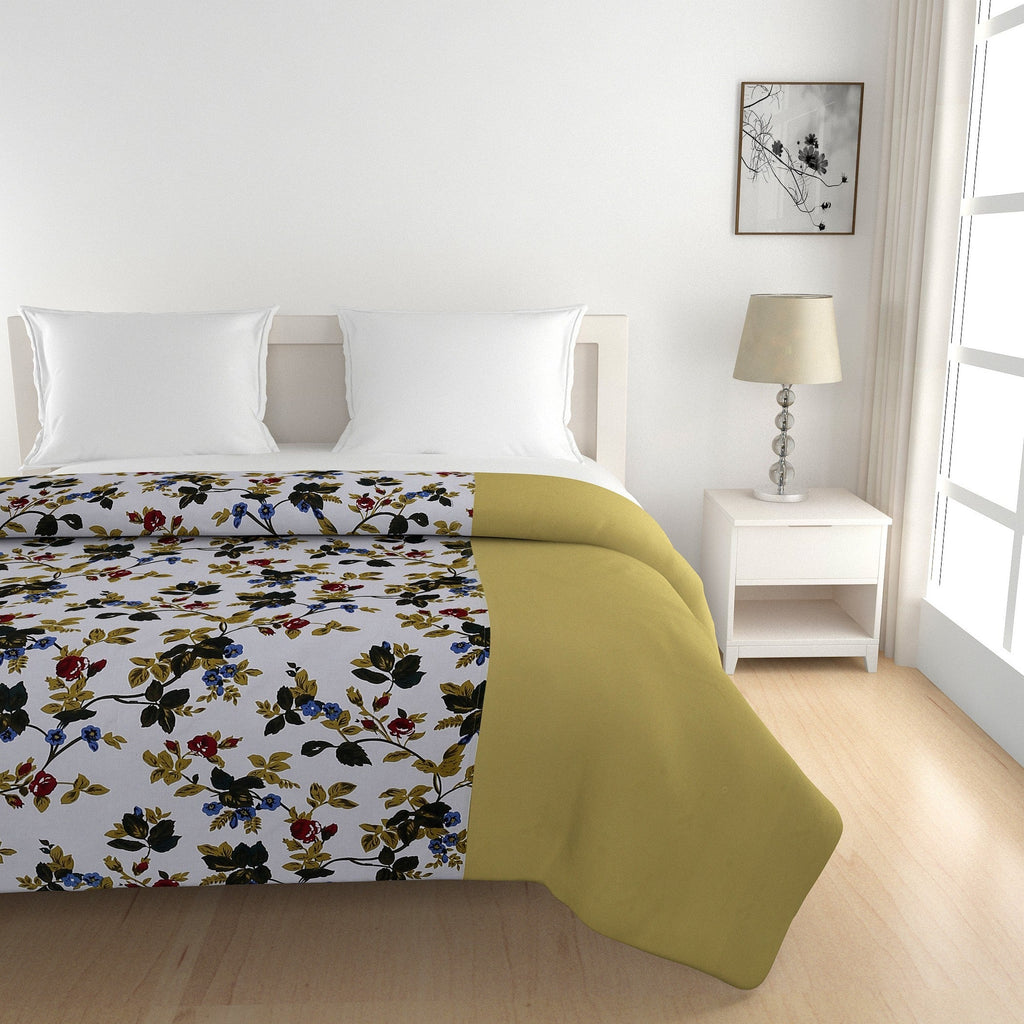 Soft Cotton Floral Green Single Winter Quilt