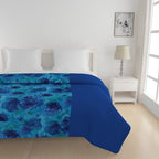 Soft Cotton Floral Blue Single Winter Quilt