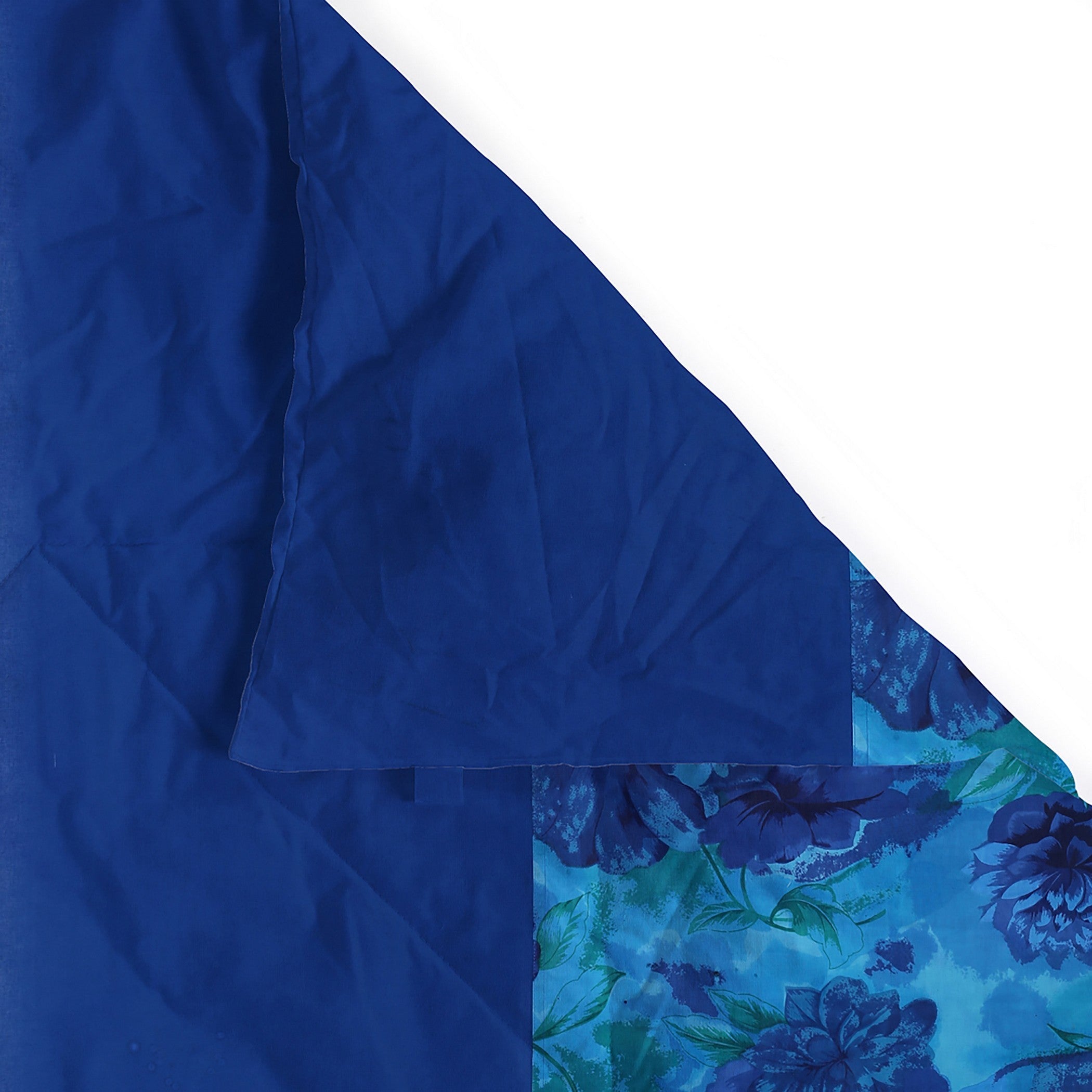Soft Cotton Floral Blue Single Winter Quilt