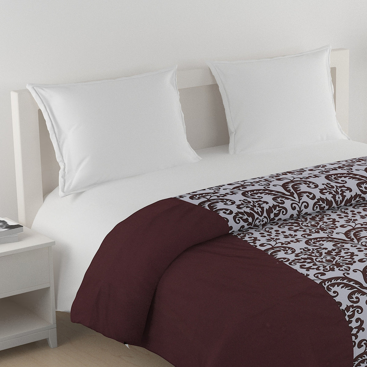 Premium Nature Pure Cotton AC Quilt 150 GSM Brown Pack of 1