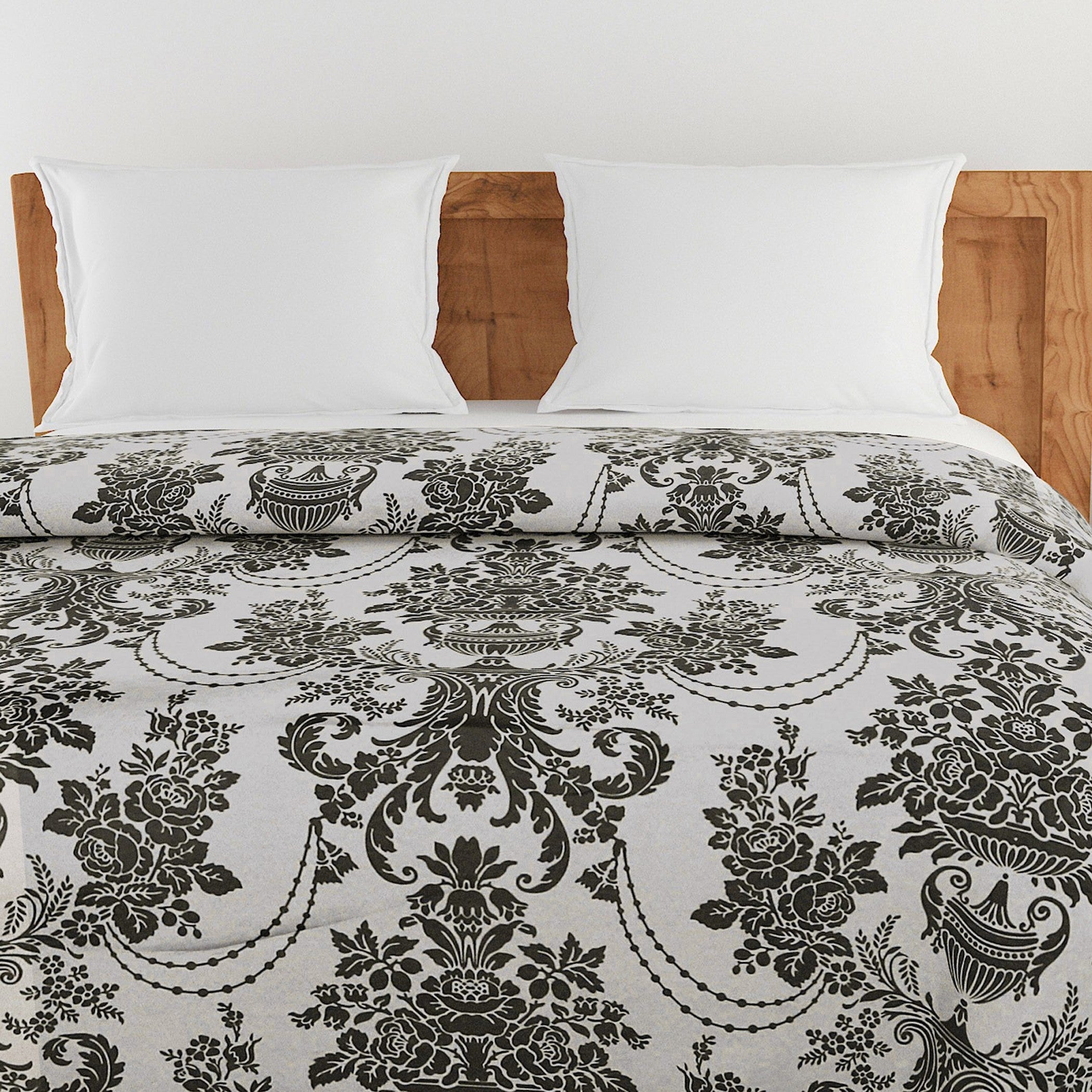 Elegant Cotton Ethnic motif Black Single AC Quilt