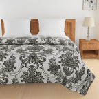 Elegant Cotton Ethnic motif Black Single AC Quilt