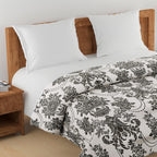 Elegant Cotton Ethnic motif Black Single AC Quilt