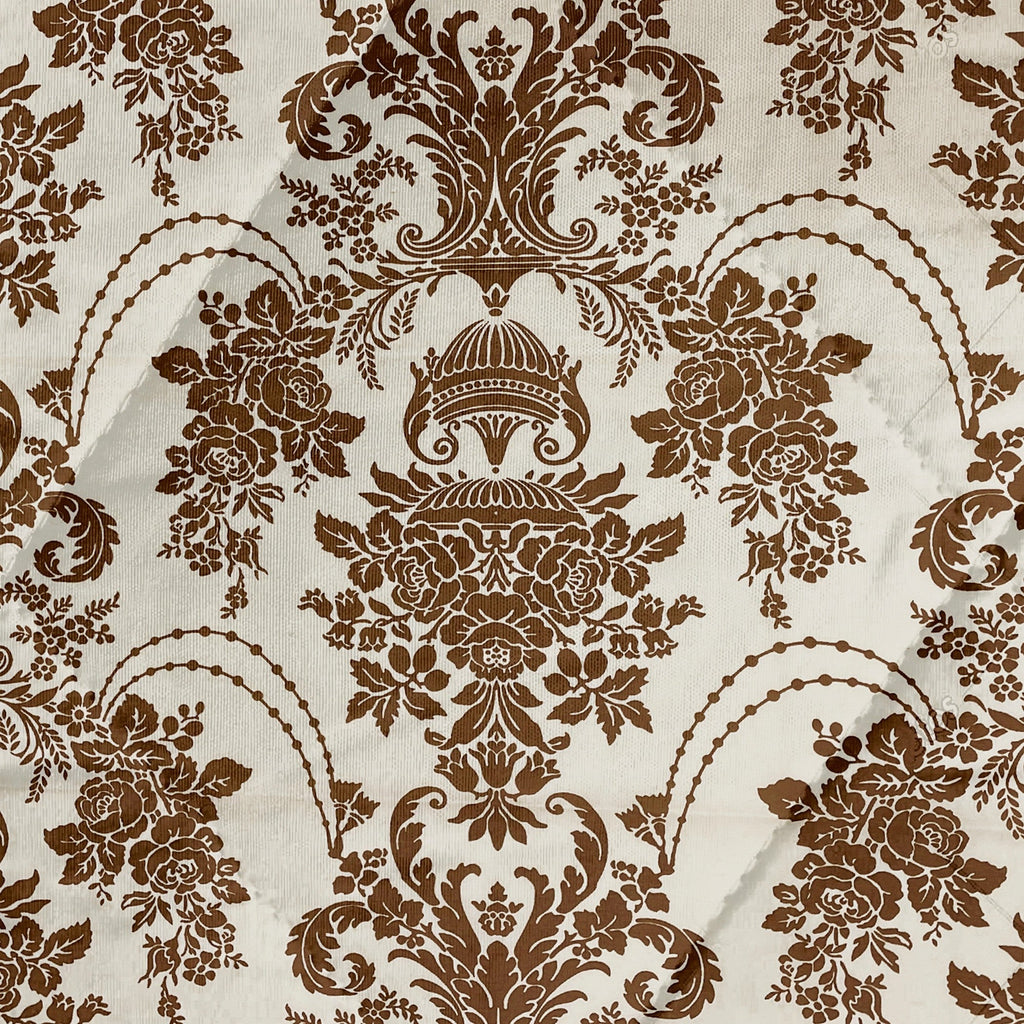 Elegant Roto cotton Motif Brown Double AC Quilt