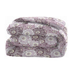Soft Cotton Floral Purple Double AC Quilt