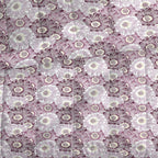 Soft Cotton Floral Purple Double AC Quilt
