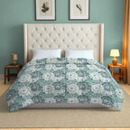Soft Cotton Floral White/neutral Double AC Quilt
