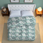 Soft Cotton Floral White/neutral Double AC Quilt
