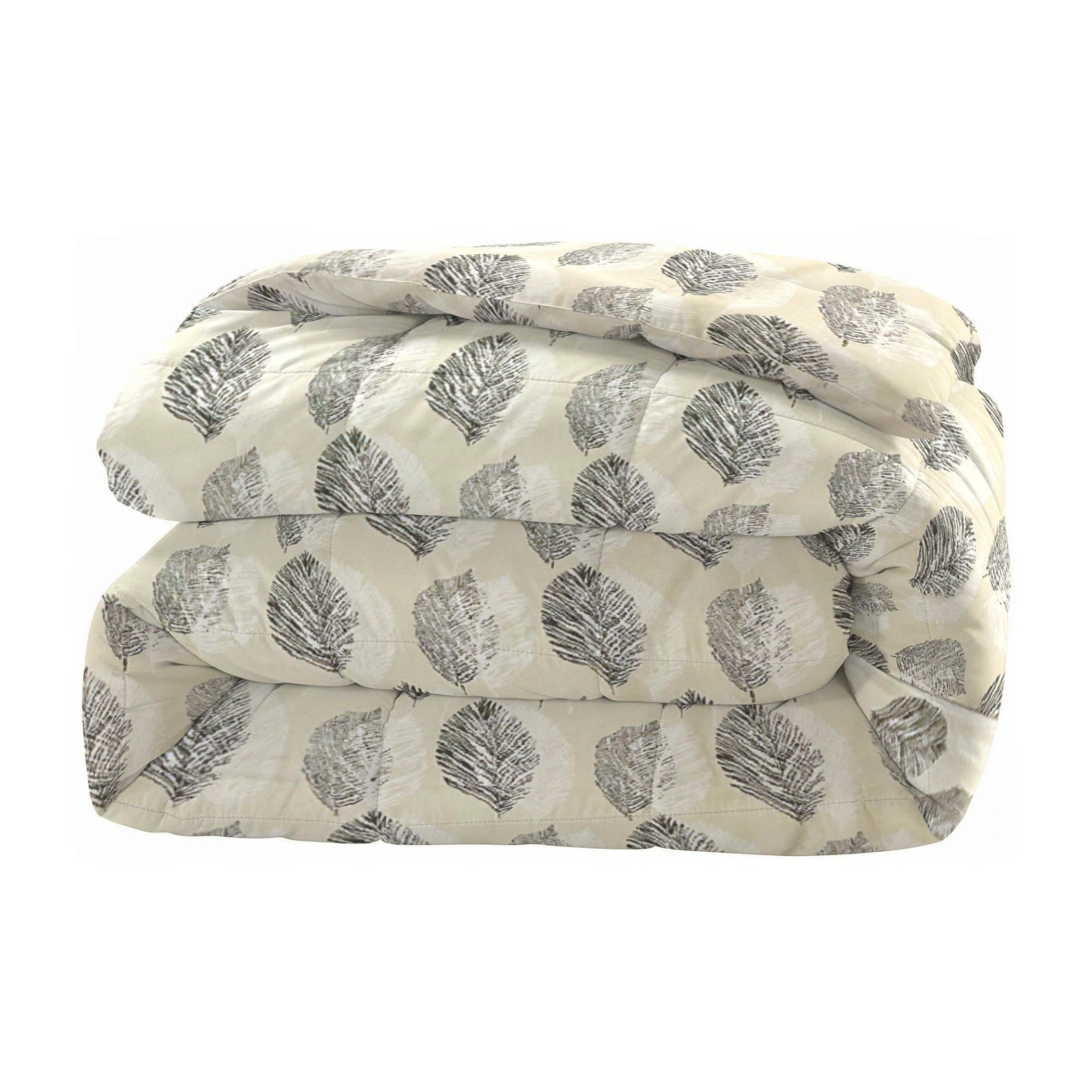 Cozy Cotton Leaf Pink Double AC Quilt