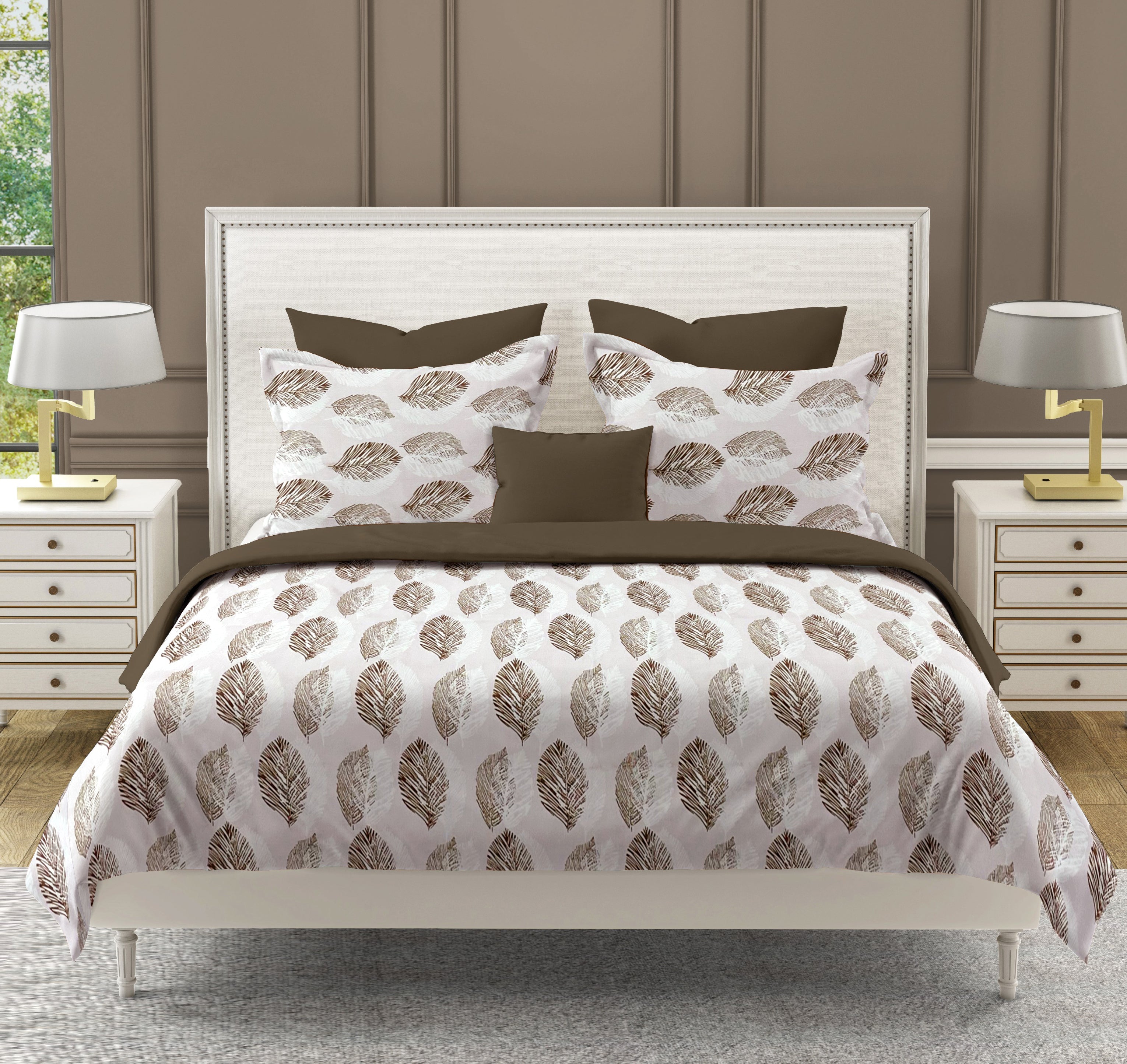 Cozy Cotton Leaf Pink Single AC Quilt