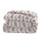 Cozy Cotton Leaf White/neutral Double AC Quilt