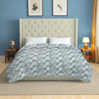 Modern Cotton Geometric White/neutral Double AC Quilt