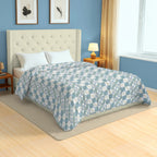 Modern Cotton Geometric White/neutral Double AC Quilt