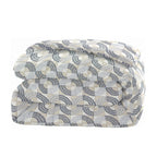 Modern Cotton Geometric Grey Double AC Quilt