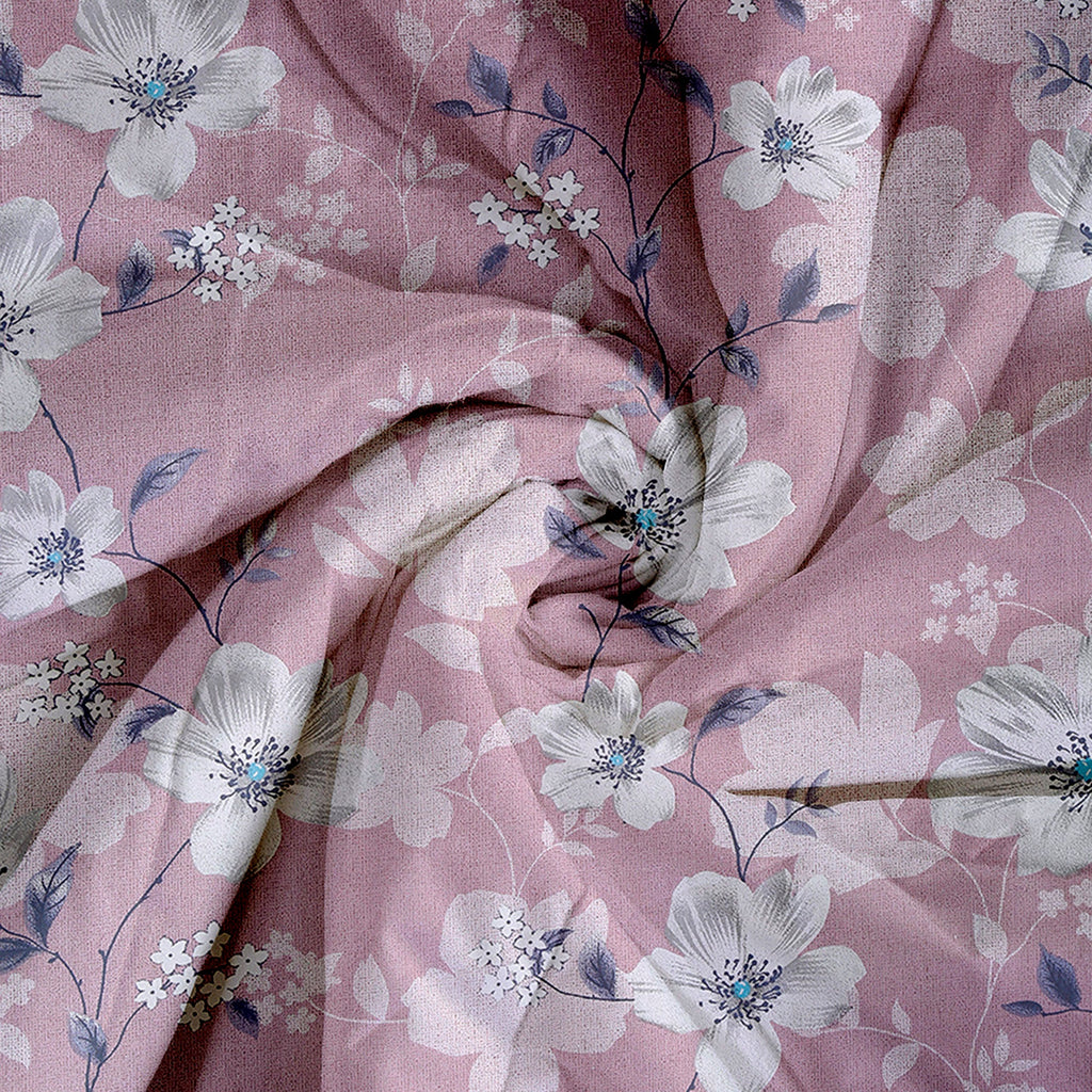 Soft Cotton Floral Pink Double AC Quilt