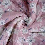 Soft Cotton Floral Pink Double AC Quilt