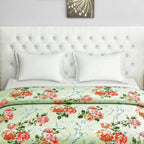Soft Pure cotton Floral Grey Double AC Quilt