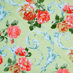Soft Cotton Floral Green Single AC Quilt